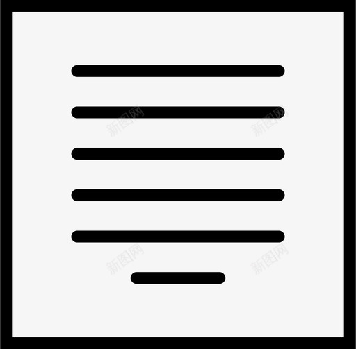 居中对齐窗口用户图标svg_新图网 https://ixintu.com shift smashicons用户界面轮廓 中间 居中对齐 文本格式 显示 用户 界面 窗口 设置