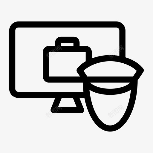 安全检查点登记监视器图标svg_新图网 https://ixintu.com 媒体 安全检查点 机场 登记 监视器 网络警察 行李 询问