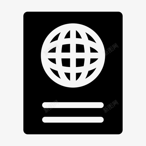 护照小册子印章证明图标svg_新图网 https://ixintu.com 印章 国外 国家 字形 护照小册子 旅行 证明