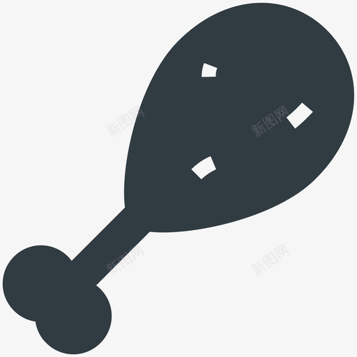 腿片庆祝和派对酷标图标svg_新图网 https://ixintu.com 庆祝和派对酷矢量图标 腿片