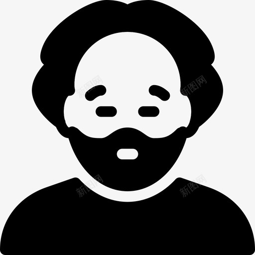 老人用户人图标svg_新图网 https://ixintu.com 人 人实心图标 年纪 手杖 爷爷 用户 白发 秃顶 老人