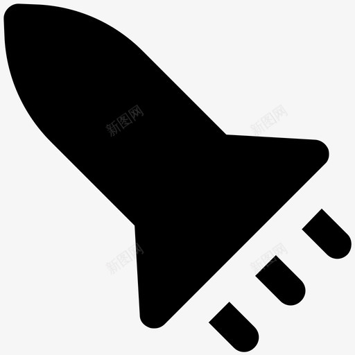 火箭运输大胆的固体图标svg_新图网 https://ixintu.com 火箭 运输大胆的固体图标