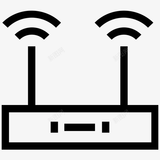 wifi调制解调器电子线路图标svg_新图网 https://ixintu.com wifi调制解调器 电子线路图标