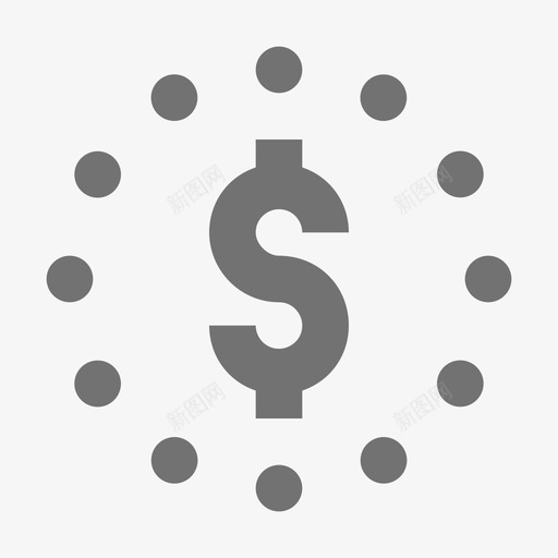 美元金融材料标图标svg_新图网 https://ixintu.com 美元 金融材料设计图标