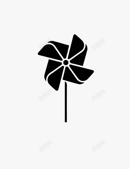 玩具风车玩具风车风车图标svg_新图网 https://ixintu.com 五彩缤纷 儿童 旋转 游戏 玩具 玩具风车风车 风车