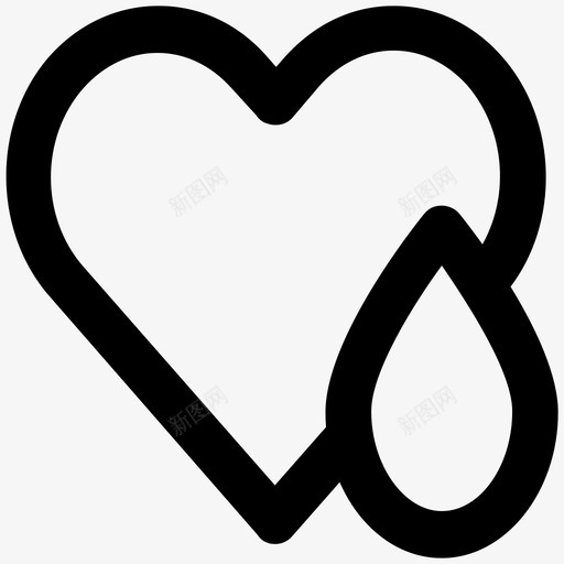 献血健康系统救命图标svg_新图网 https://ixintu.com 健康系统 健康醒目线图标 心脏 慈善理念 捐献者 救命 滴血 献血 行动