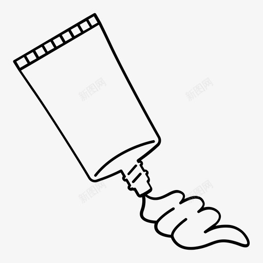 bb霜牙膏化妆品图标svg_新图网 https://ixintu.com bb霜 使用 凝胶 化妆品 应用 牙膏 美容产品概述 面部 颜色