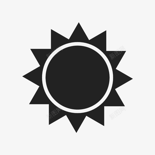 太阳天气阳光图标svg_新图网 https://ixintu.com 光线 天气 太阳 星星 有趣 标志 热 阳光 黄色