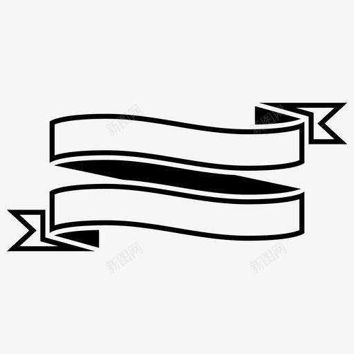 丝带横幅标志宣传图标svg_新图网 https://ixintu.com 丝带 丝带横幅 乐队 团体 宣传 布道 标志 标签 胶带 胸
