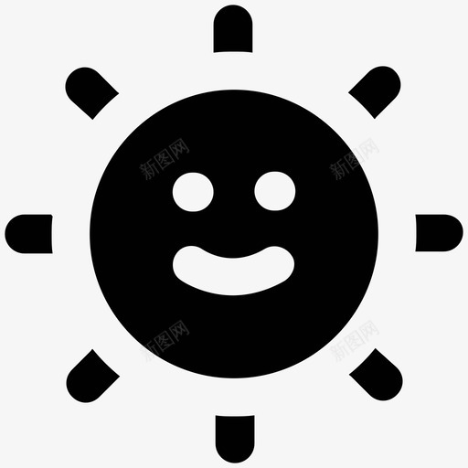 太阳书天气大胆的固体图标svg_新图网 https://ixintu.com 天气大胆的固体图标 太阳书