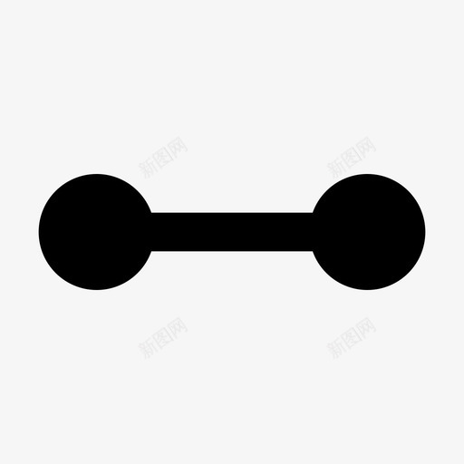 长度工具打铁图标svg_新图网 https://ixintu.com 举重 哑铃 工具 打铁 杠铃 测量 线段 长度