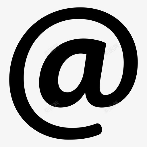 atsign符号mail图标svg_新图网 https://ixintu.com atsign communication email mail mix1 where 位置 地址 界面 符号