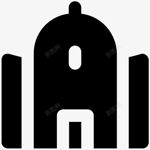 清真寺祈祷穆斯林图标svg_新图网 https://ixintu.com 上帝之家 伊斯兰建筑 宗教场所 建筑 建筑和家具大胆的固体图标 清真寺 社区 祈祷 穆斯林