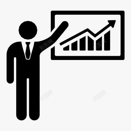 演示文稿项目经理图标svg_新图网 https://ixintu.com 员工 商业计划 图表 成长 教育 条形图 演示文稿 经理 项目
