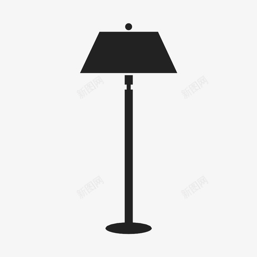 落地灯装饰设备图标svg_新图网 https://ixintu.com 家居 房间 灯光 照明 落地灯 装饰 设备 风格