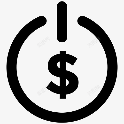 电源按钮商务加粗实心图标svg_新图网 https://ixintu.com 商务加粗实心图标 电源按钮