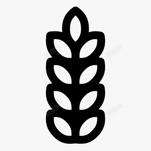 小麦农业面粉图标svg_新图网 https://ixintu.com 农业 土地 小麦 植物 沙巴迪 自然 面粉 食品