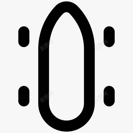 滑板夏季大胆的线条图标svg_新图网 https://ixintu.com 夏季大胆的线条图标 滑板