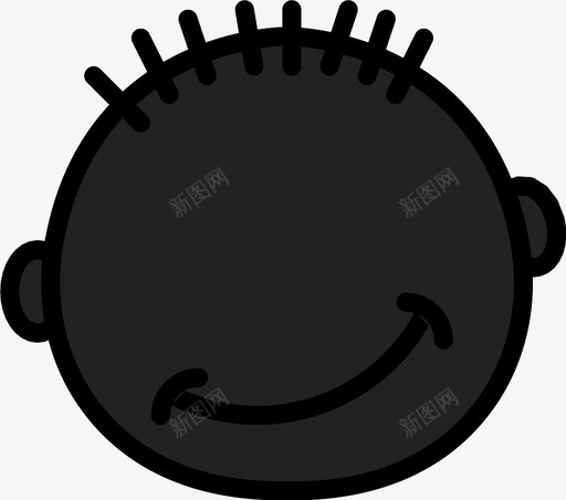 自鸣得意男孩传达图标svg_新图网 https://ixintu.com 传达 头 情绪 感觉 男孩 脸 自鸣得意 表情 表情符号