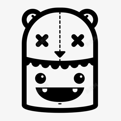 熊捕食者怪物图标svg_新图网 https://ixintu.com 冬眠 化身 卡瓦伊 可爱 怪物 捕食者 最佳化身 毛茸茸 泰迪 灰熊 熊 脸