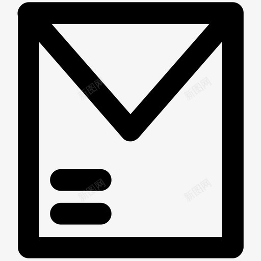 包裹物流配送加粗线图标svg_新图网 https://ixintu.com 包裹 物流配送加粗线图标