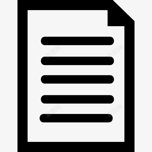 带文本行界面数据图标的文档符号svg_新图网 https://ixintu.com 带文本行 数据图标的文档符号 界面