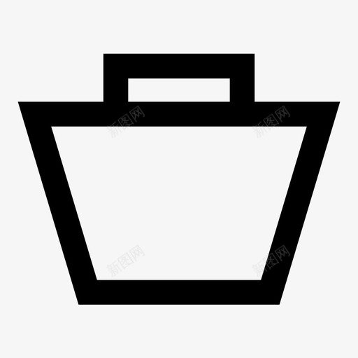 篮子购物袋把手图标svg_新图网 https://ixintu.com 储藏室 容器 手推车 把手 箱子 篮子 购物袋 采购