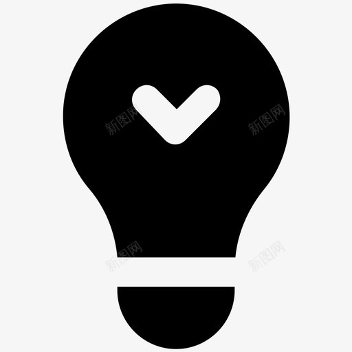 灯泡购物大胆的实心图标svg_新图网 https://ixintu.com 灯泡 购物大胆的实心图标