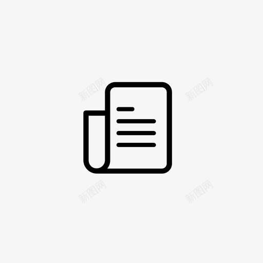 文件记录纸张图标svg_新图网 https://ixintu.com 书籍 信件 信息 宣传册 文件 文本 文章 电子商务线条艺术 纸张 记录