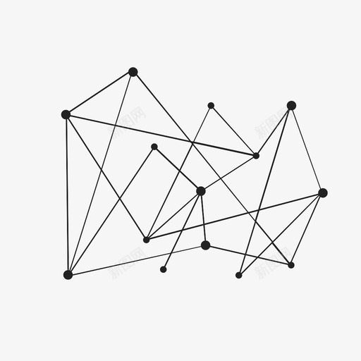 星座科学多边形图标svg_新图网 https://ixintu.com 分子 图形 多边形 数学 星座 材料 激光 科学 绘图 衬里 连接
