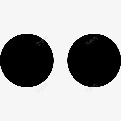 两个圆圈的Flickr徽标基本配置图标svg_新图网 https://ixintu.com 两个圆圈的Flickr徽标 基本配置