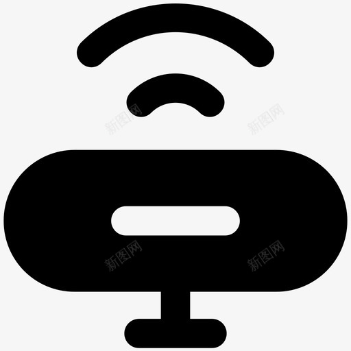 wifi调制解调器多媒体粗体图标svg_新图网 https://ixintu.com wifi调制解调器 多媒体粗体图标