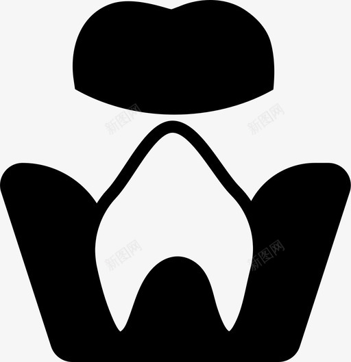 磨牙根治疗牙齿风格图标svg_新图网 https://ixintu.com 医疗固体 护理 机器人 牙齿 磨牙根治疗 风格 马达