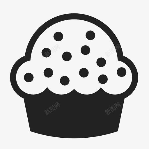 松饼烘焙早餐图标svg_新图网 https://ixintu.com 吃 早餐 松饼 烘焙 烹饪 甜食 糖 纸杯蛋糕 食物