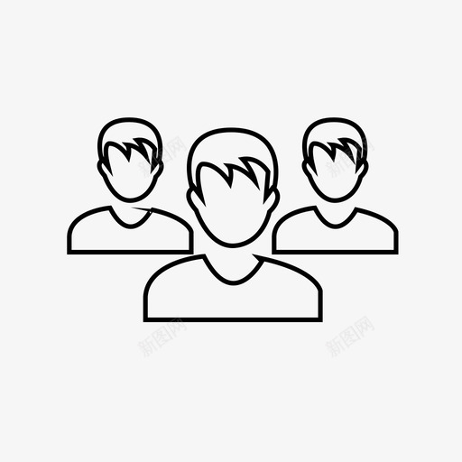 用户网络男性图标svg_新图网 https://ixintu.com 人员 人类 性别 数据库 用户 男性 网络 联系人