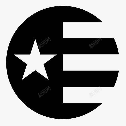 美国条纹星星图标svg_新图网 https://ixintu.com 增加 增强 放大镜 旗帜 星星 条纹 汽车 电子商务 美国