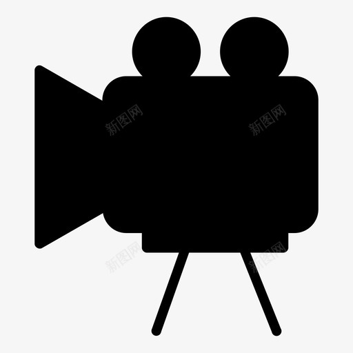 摄像机电视流线型图标svg_新图网 https://ixintu.com 图像和视频立体卷1 录音 捕捉 摄像机 流线型 电影 电视