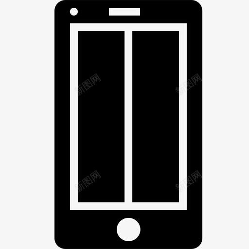 垂直布局移动布局实体图标svg_新图网 https://ixintu.com 垂直布局 移动布局实体
