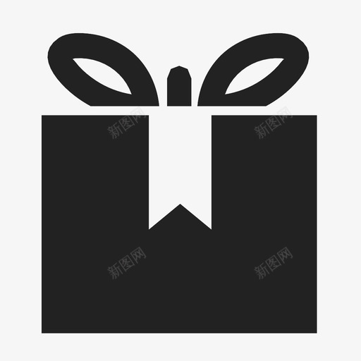 礼物生日蝴蝶结图标svg_新图网 https://ixintu.com 包装纸 捐赠 生日 礼物 聚会 蝴蝶结 遗产