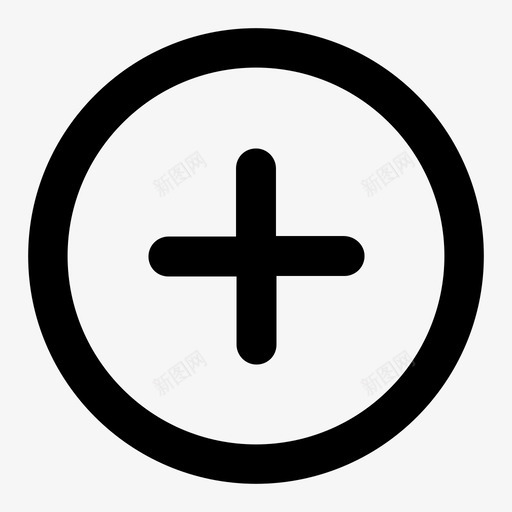 加号按钮用户界面总计图标svg_新图网 https://ixintu.com 加号按钮 圆圈 增加 总计 数学 方向 添加 用户界面 选择