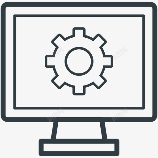 技术支持搜索引擎优化和网络营销线图标svg_新图网 https://ixintu.com 技术支持 搜索引擎优化和网络营销矢量线图标