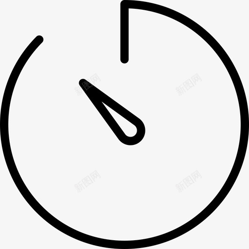 秒表时间滴答声图标svg_新图网 https://ixintu.com 倒计时 分钟 周期 日期 时间 时间保持 滴答声 秒 秒表 粉碎图标的基本轮廓