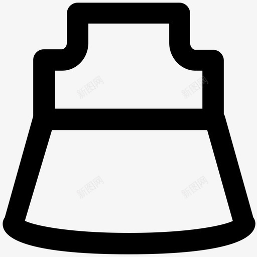派对礼服衣服大胆的线条图标svg_新图网 https://ixintu.com 派对礼服 衣服大胆的线条图标