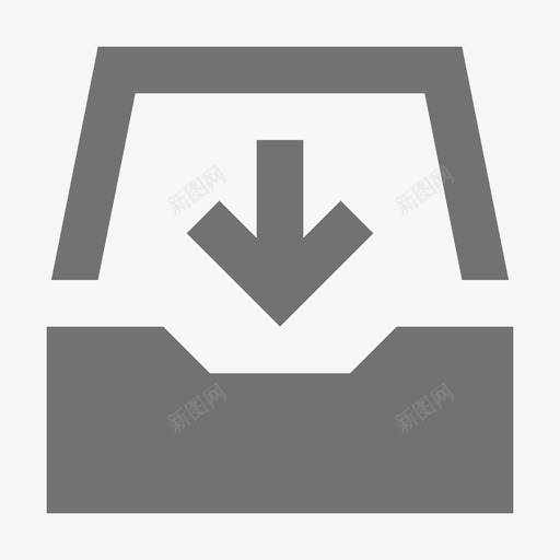 收件箱市场和经济材料标图标svg_新图网 https://ixintu.com 市场和经济材料设计图标 收件箱