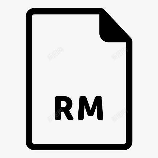 rm文件计算机数据图标svg_新图网 https://ixintu.com 200文件扩展名 rm文件 扩展名 数据 格式 计算机