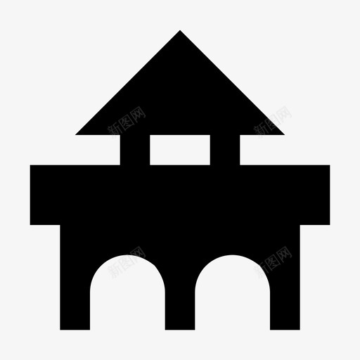 庙宇古代建筑图标svg_新图网 https://ixintu.com 古代 宗教 崇拜 庙宇 建筑 房地产 穹顶建筑 视频游戏材料设计图标