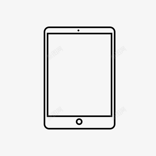 平板电脑苹果电脑图标svg_新图网 https://ixintu.com ipad 个人 屏幕 平板电脑 手机 技术 数字图标 电脑 苹果 设备
