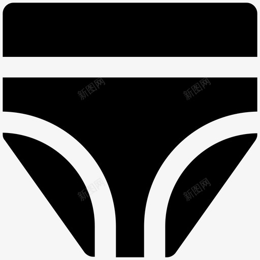 内裤内衣支持性图标svg_新图网 https://ixintu.com 内衣 内裤 支持性 气味 脏 舒适 衣服大胆的固体图标