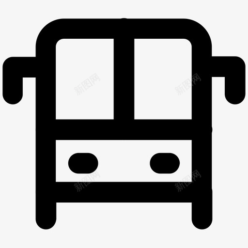巴士旅行粗体线图标svg_新图网 https://ixintu.com 巴士 旅行粗体线图标