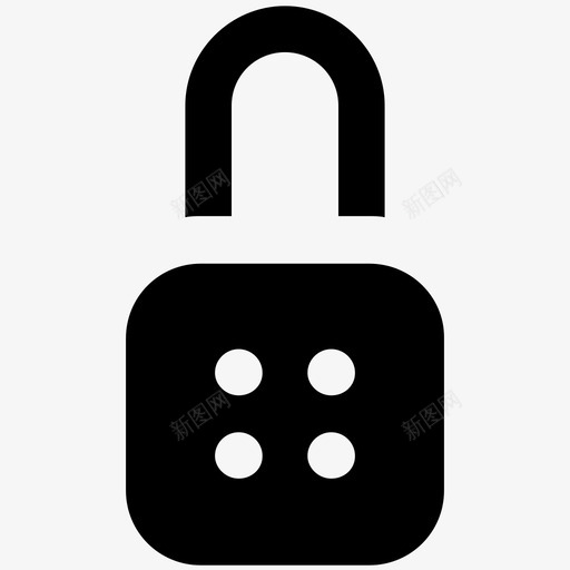 密码锁安全粗体图标svg_新图网 https://ixintu.com 安全粗体图标 密码锁